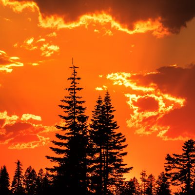 Eastern Oregon Firey Sunset